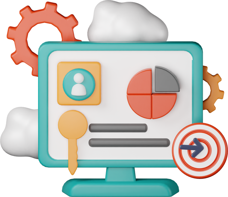 Editable Stroke Object 3D Icon Seo Website